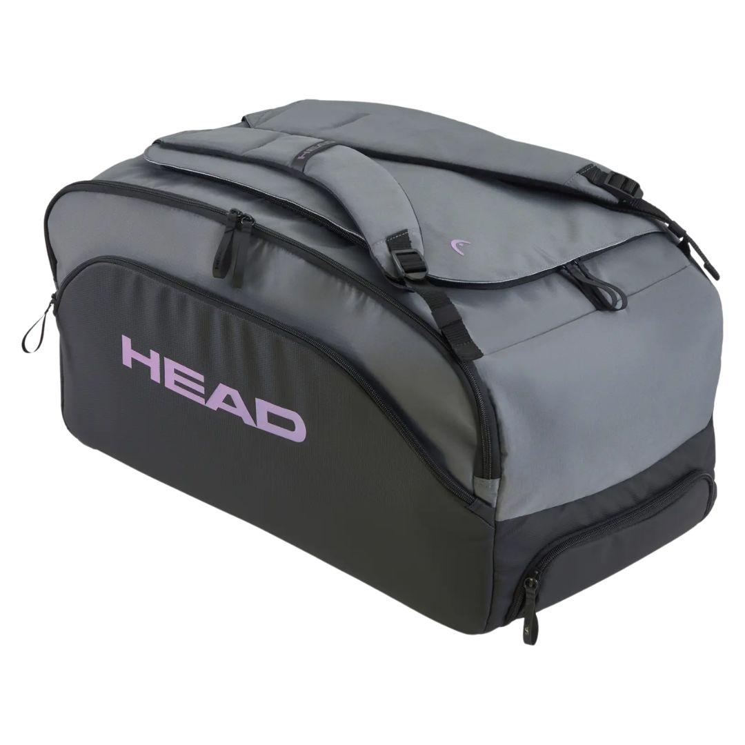 Svart och mörkgrå Head Pro X Padel Duffle Bag L