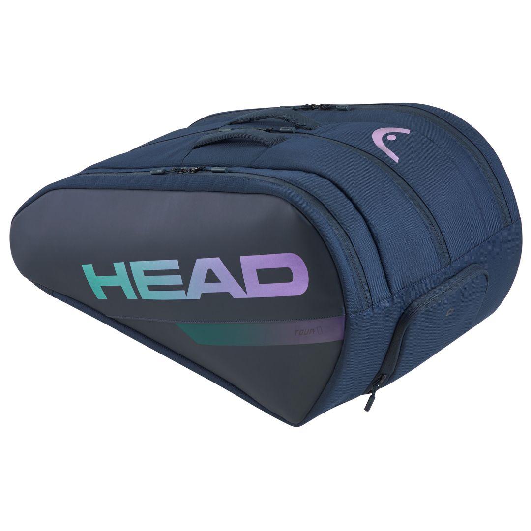 Mörkblå Head Tour Padel Bag L sedd från sidan