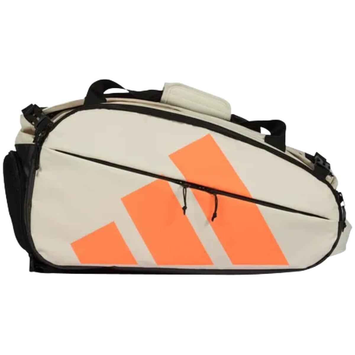 Offwhite och orange Adidas Multigame padelväska 2026